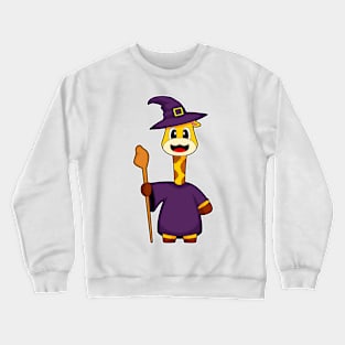 Giraffe Halloween Witch Crewneck Sweatshirt